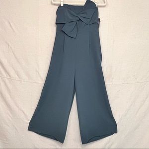 Hailee C Strapless Wide Leg Culottes Jumper